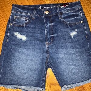 No Boundaries Blue Jean Shorts